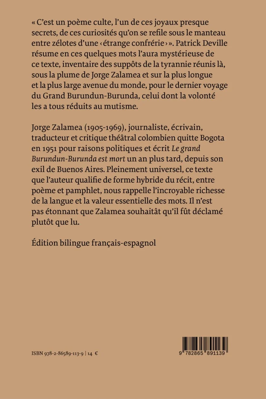 Le grand Burundun-Burunda est mort | El gran Burundún-Burundá ha muerto Éditions Macula