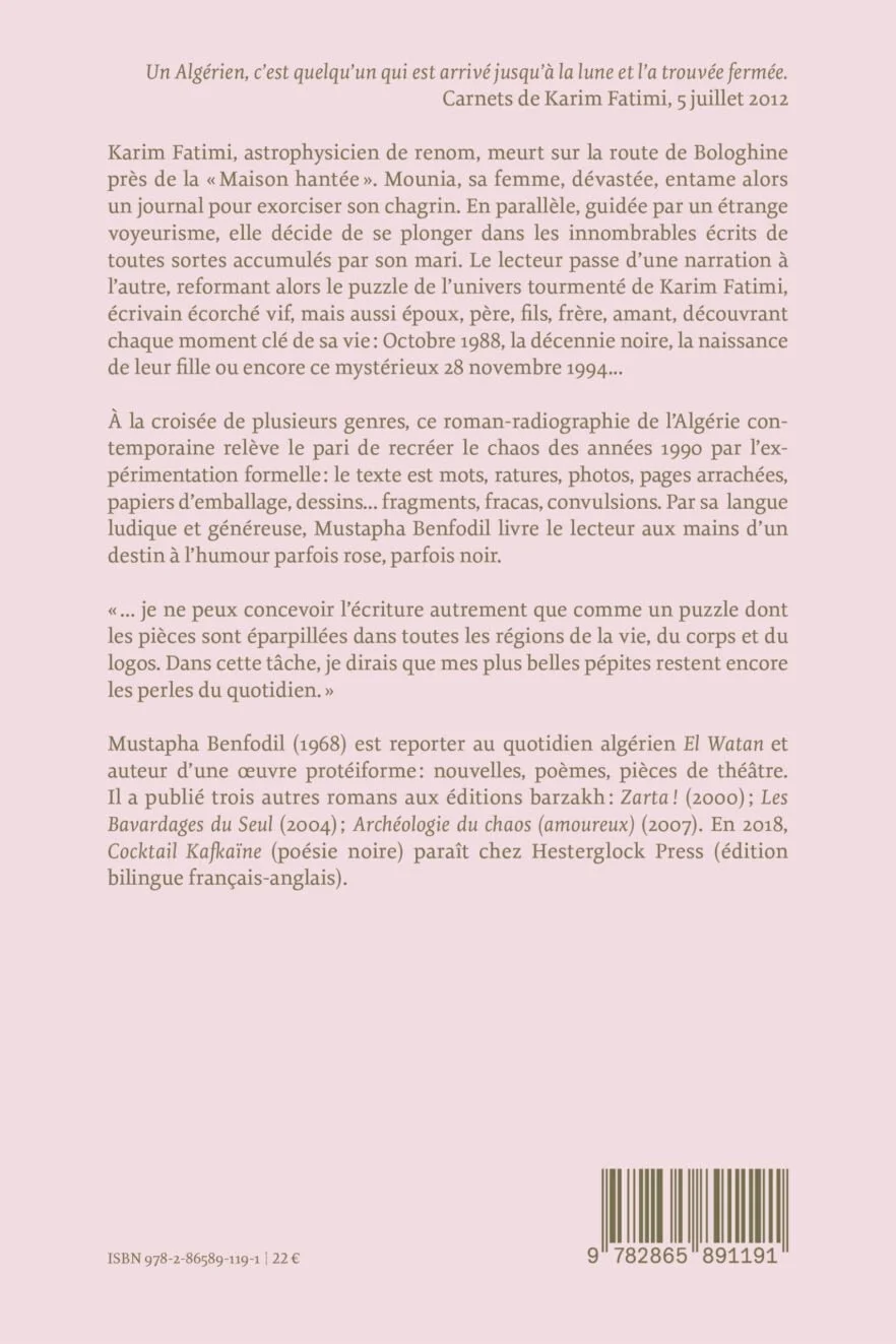 Rencontre à Paris avec Mustapha Benfodil pour "Terminus Babel", mercredi 4 octobre 2023, 19h Éditions Macula