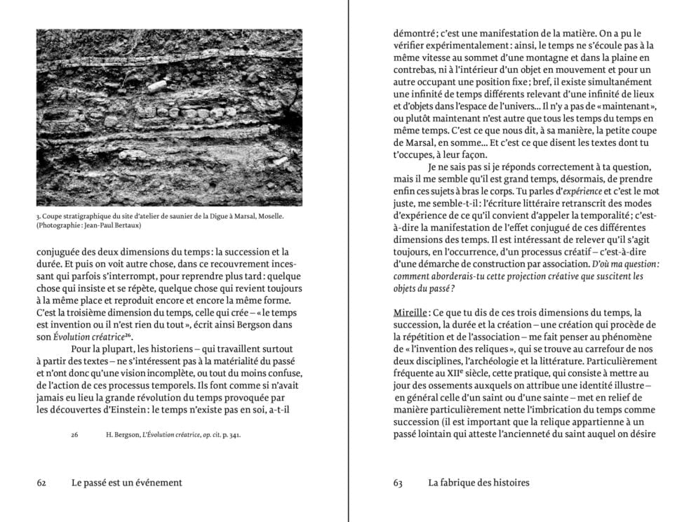 Le passé est un événement Éditions Macula