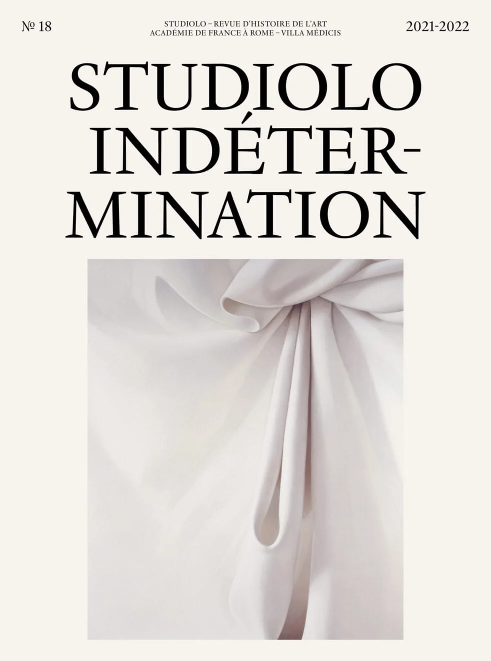 Studiolo, n° 18 - Dossier « Indétermination » Éditions Macula