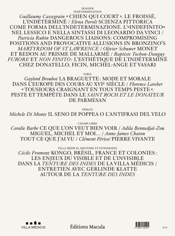 Studiolo, n° 18 - Dossier « Indétermination » Éditions Macula