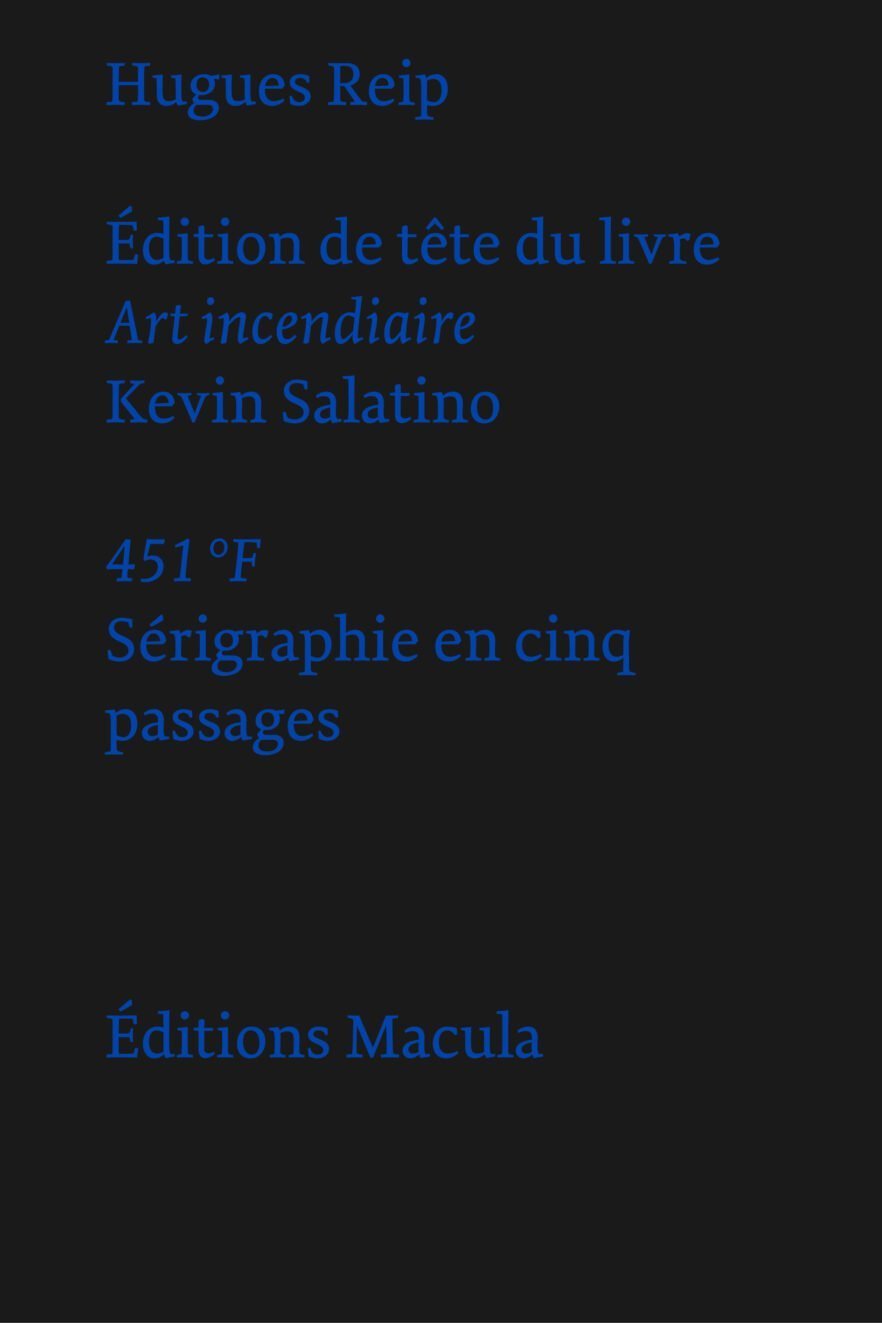 451 °F Éditions Macula
