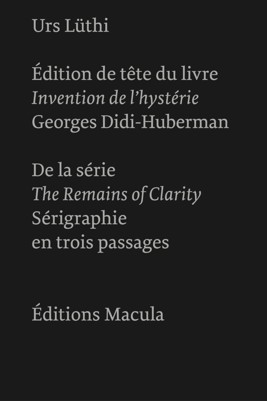 Sans titre, de la série The Remains of Clarity Éditions Macula