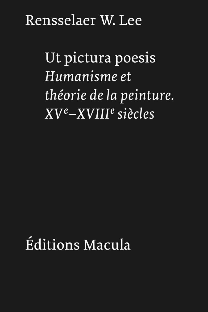 Ut pictura poesis Éditions Macula