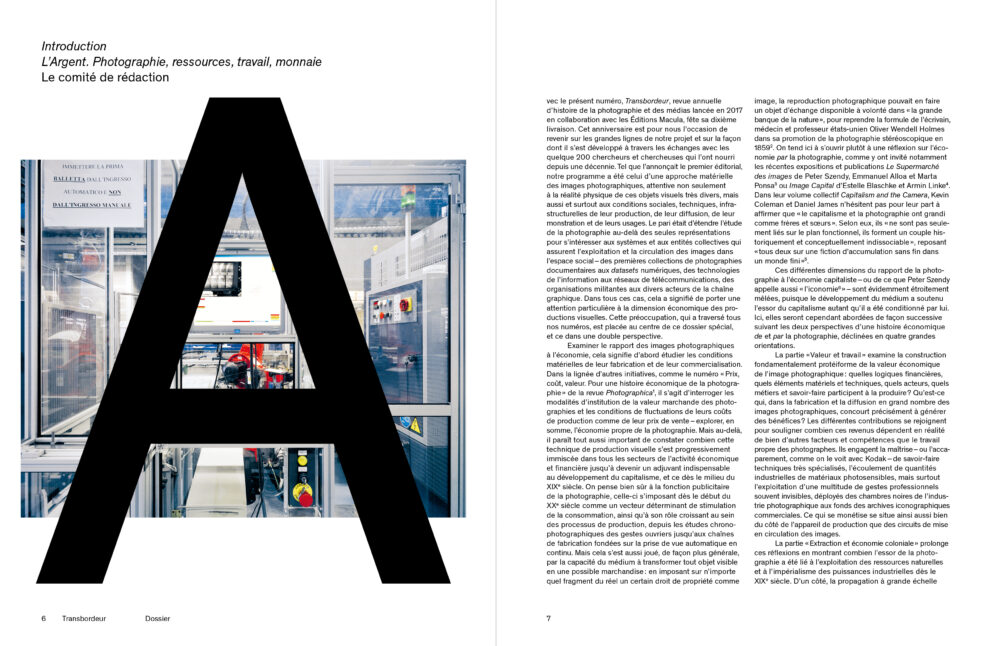 Transbordeur – photographie histoire société, n° 10 Éditions Macula