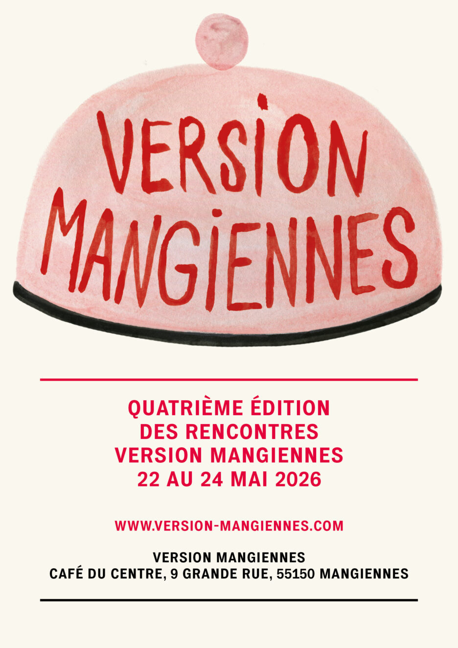 Rencontres Version Mangiennes, 4e édition, 22-24 mai 2026, Café du Centre, 9 Grande rue, 55150 Mangiennes Éditions Macula