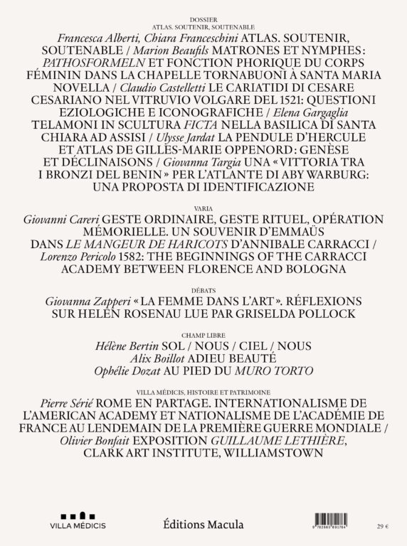 Studiolo n° 20 – Dossier « Atlas. Soutenir, soutenable » Éditions Macula